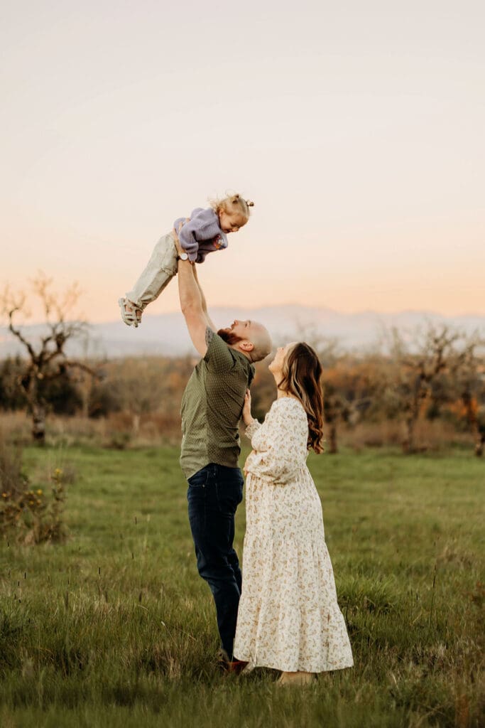 Playful spring family session vancouver washington