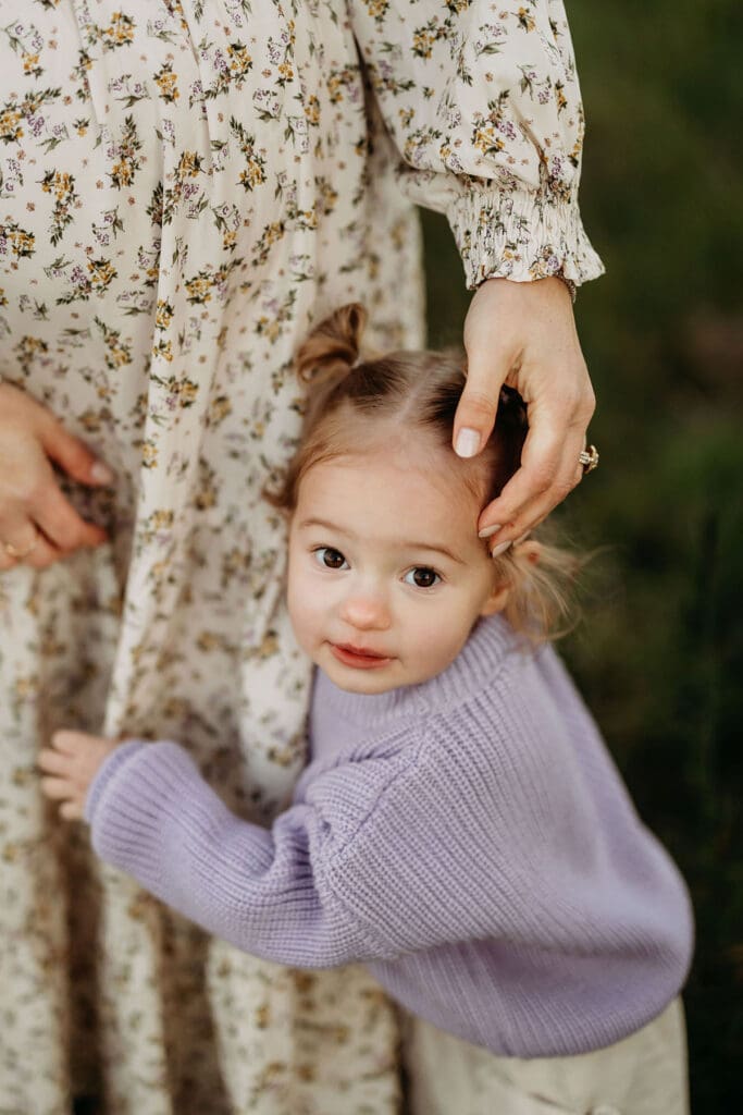 Maternity session with a toddler Camas Wa